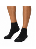COTTONIL Men's Cotton Ankle Sport Socks - Black