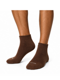 COTTONIL Men's Cotton Ankle Sport Socks - Brown