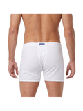COTTONIL Men's Combed Cotton Boxer Shorts - White