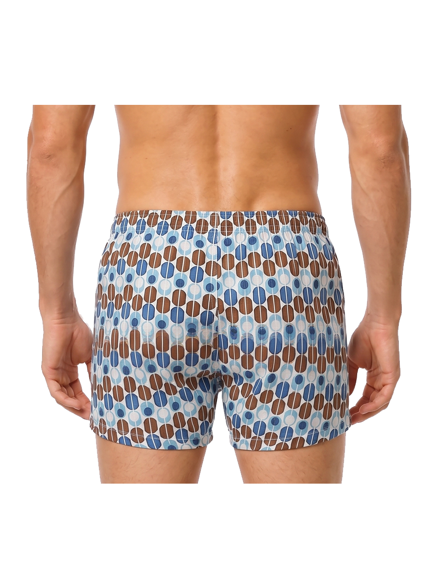 COTTONIL Men's Cotton Printed Boxer Shorts - Dark Colors