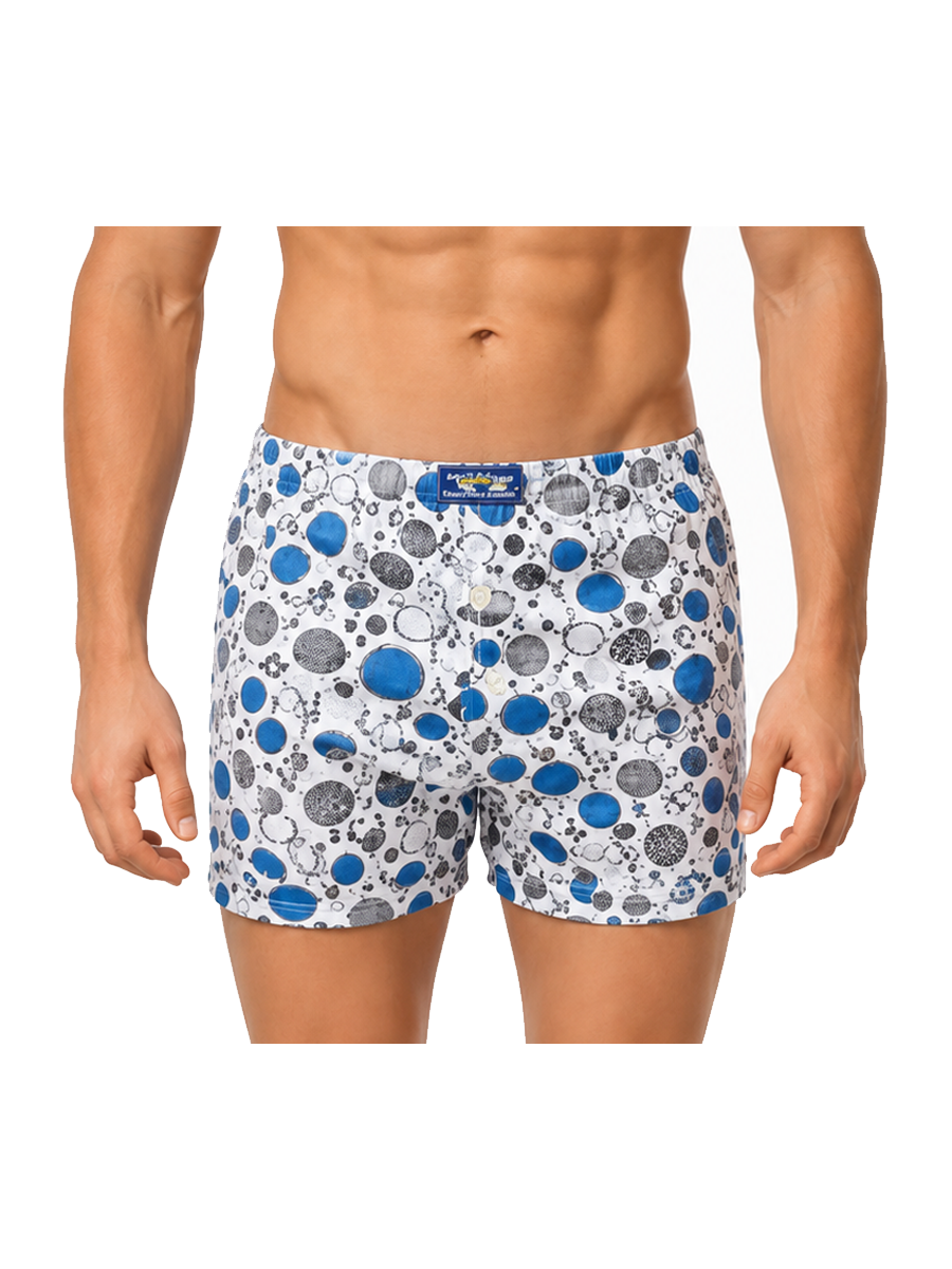 COTTONIL Men's Cotton Printed Boxer Shorts - Light Colors