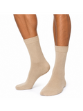 COTTONIL Men's Cotton Cushioned Sole Socks - Beige