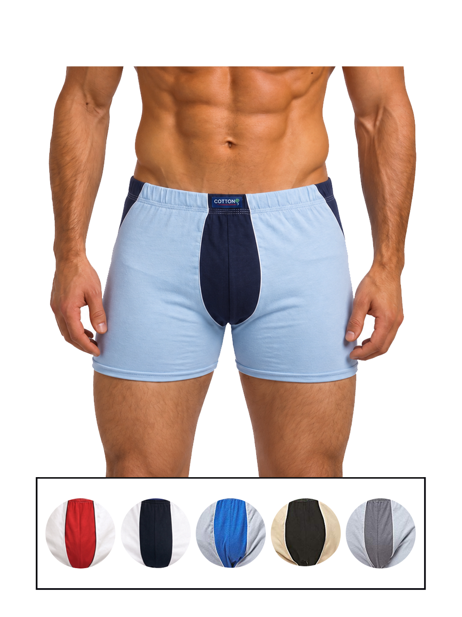 COTTONIL Men's Cotton Digital Boxer Shorts - Light Colors