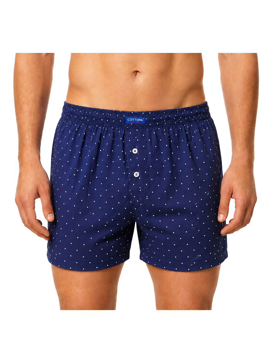 COTTONIL Men's Cotton Classic Boxer Shorts - Dark Colors