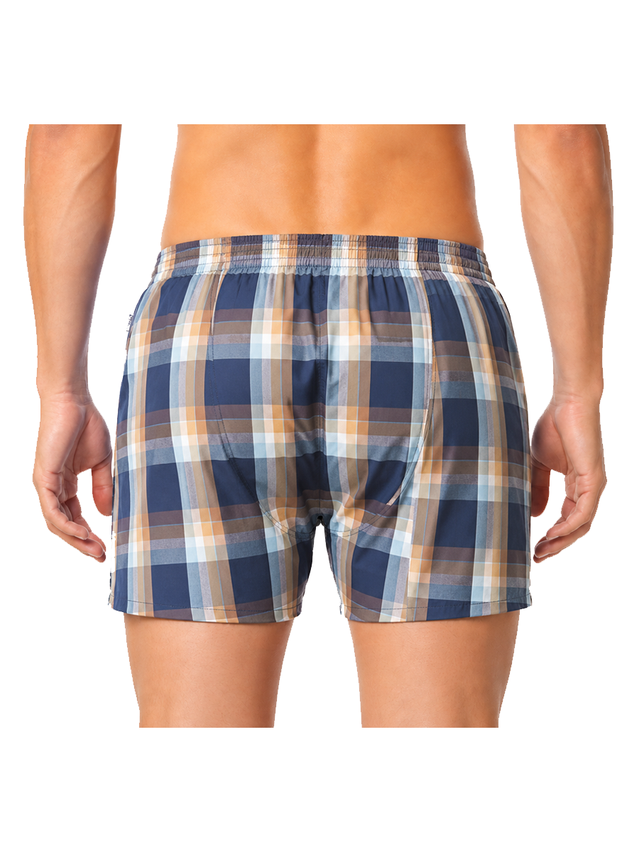COTTONIL Men's Cotton Classic Boxer Shorts - Dark Colors