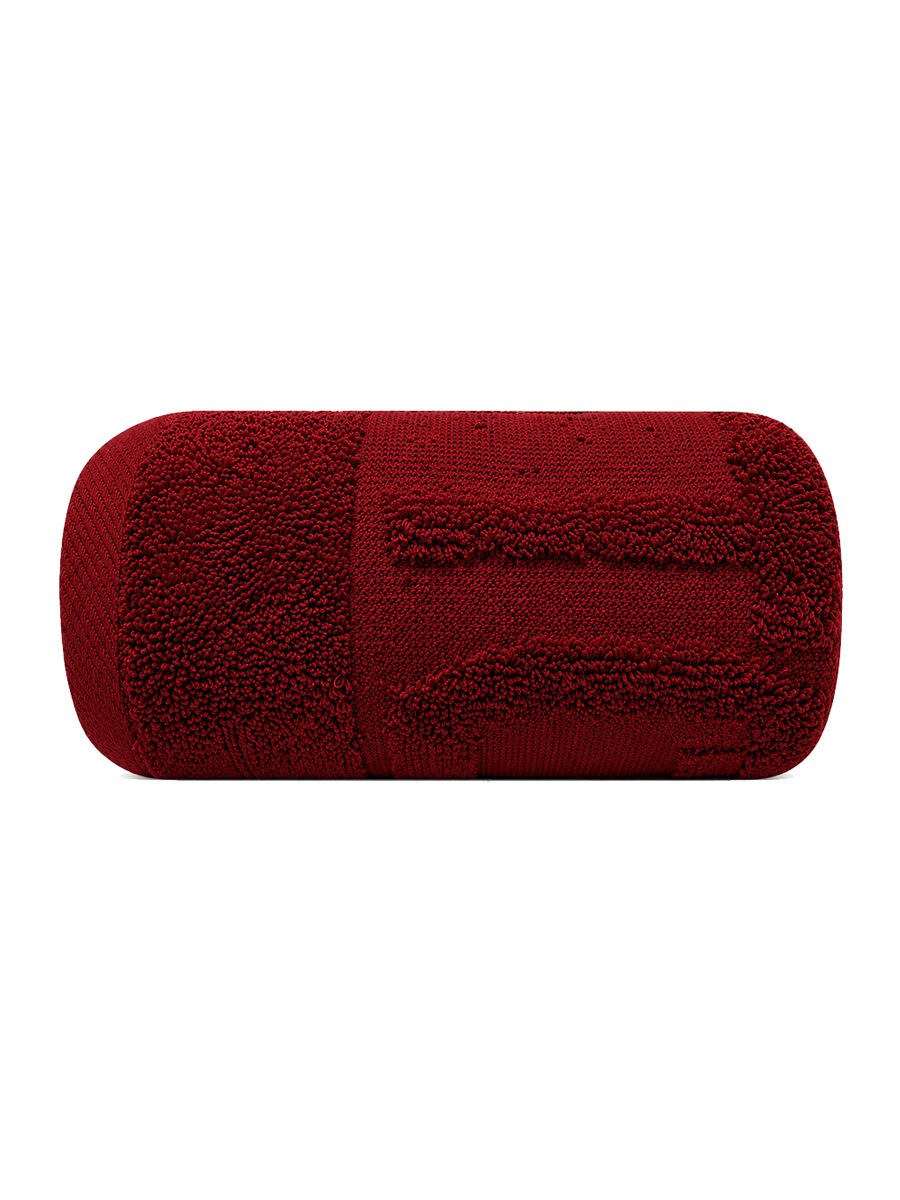 COTTONIL Cotton Towel 50 × 100 cm - Burgundy