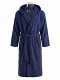 COTTONIL Cotton Bathrobe - Navy