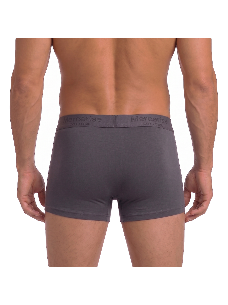 COTTONIL Men's Mercerised Cotton Boxer Briefs - D.Grey