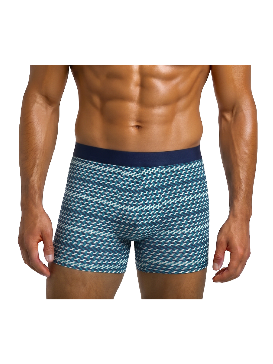 COTTONIL Men's Cotton Design Boxer Briefs - Light Colors