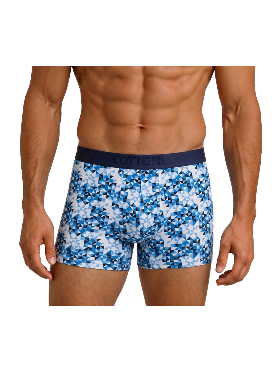 COTTONIL Men's Cotton Design Boxer Briefs - Light Colors