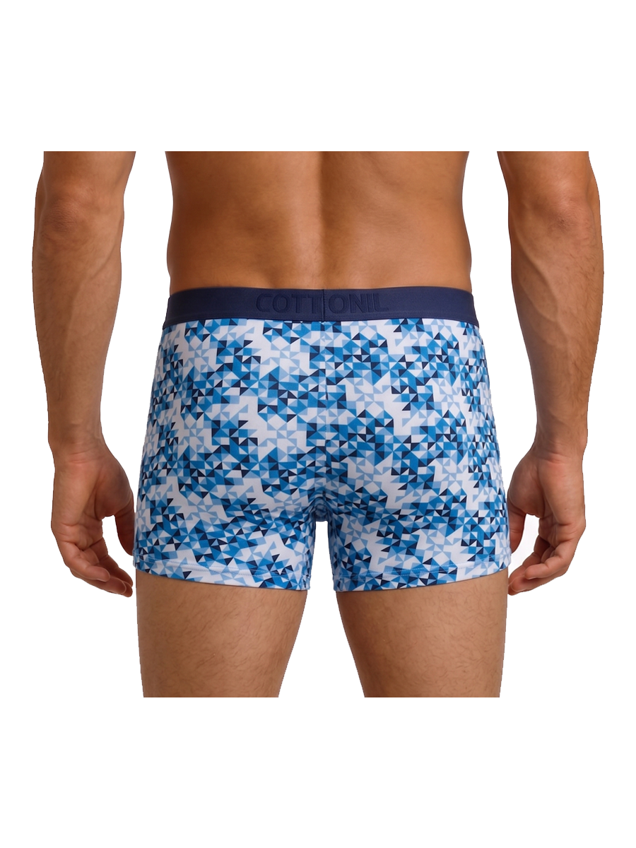 COTTONIL Men's Cotton Design Boxer Briefs - Light Colors