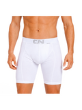 COTTONIL Men's Cotton CN Long Boxer Briefs - White