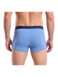 COTTONIL Men's Cotton Plain Boxer Briefs - Blue