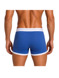 COTTONIL Men's Cotton Relax Boxer Briefs - Blue
