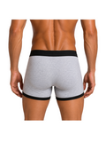 COTTONIL Men's Cotton Relax Boxer Briefs - Grey Melange