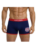 COTTONIL Men's Cotton Relax Boxer Briefs - Navy