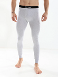 COTTONIL Men's Cotton Relax Thermal Bottom - Grey Melange