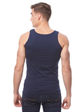 COTTONIL Men's Cotton Stretch Sleeveless Undershirt - Navy
