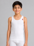 COTTONIL Babies Cotton Stretch Sleeveless Undershirt - White