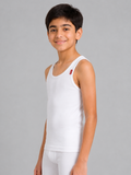 COTTONIL Babies Cotton Stretch Sleeveless Undershirt - White