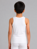 COTTONIL Babies Cotton Stretch Sleeveless Undershirt - White