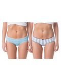 COTTONIL Women's Cotton Candy Printed Midi Briefs - Pack of 2 - Assorted Colors