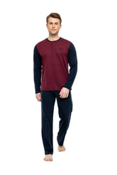 MOD Men Button Placket Pajama Set