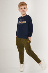 U.S. Polo Kids Boys Pajama Two Pieces Set Three Threads