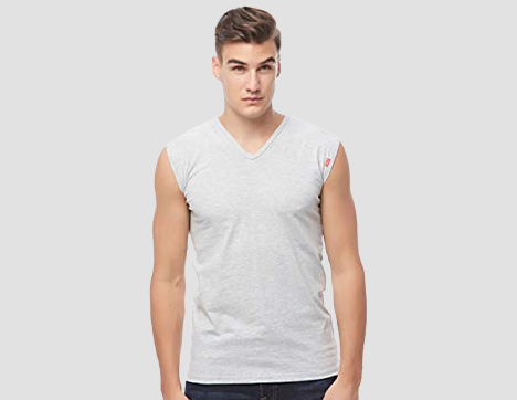Men Cut Top Undershirts F
