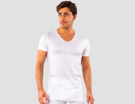 Men Half Sleeve Undershirt F