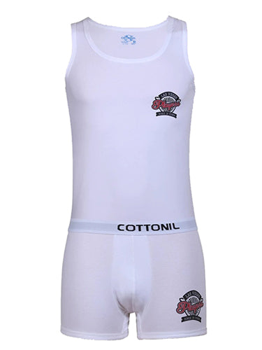 Cottonil Men Sleeveless Rel.Set Coloured