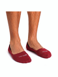 COTTONIL Men's Cotton Summer Footie Socks - Red
