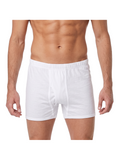 COTTONIL Men's Combed Cotton Boxer Shorts - White
