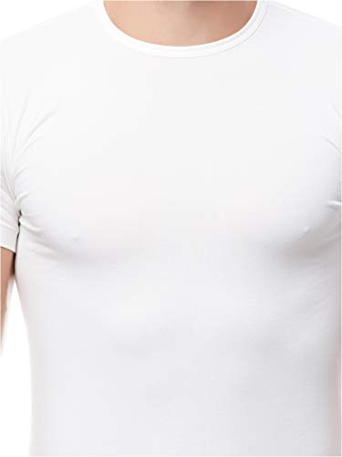 Cottonil Men Undershirt -O- Cotton Stretch White