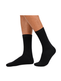 COTTONIL Men's Cotton Medical Socks - Black