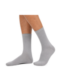 COTTONIL Men's Cotton Medical Socks - Grey Melange