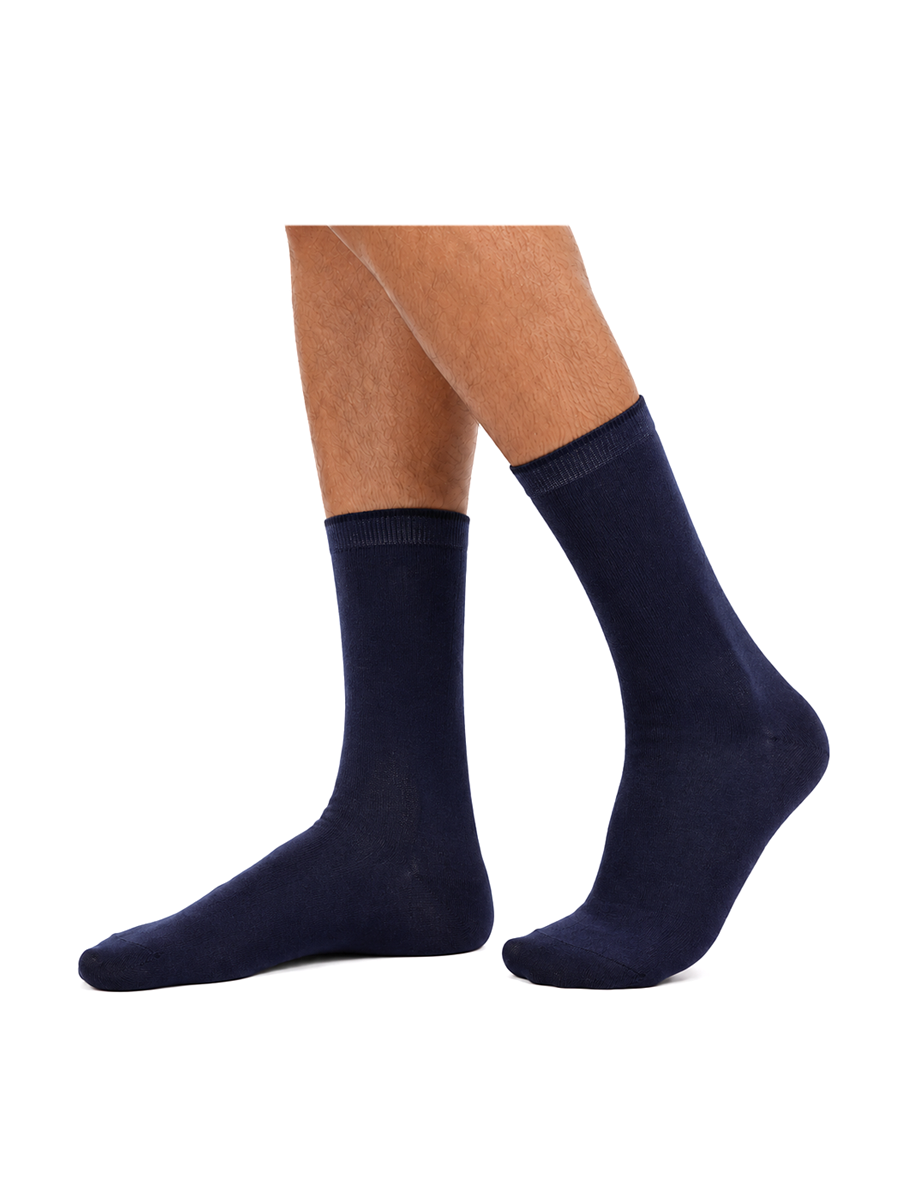 COTTONIL Men's Cotton Medical Socks - Navy