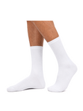 COTTONIL Men's Cotton Medical Socks - White