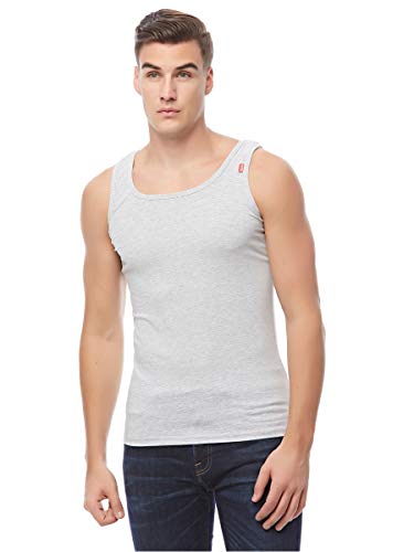 Cottonil Men Sleeveless Cotton Stretch Coloured