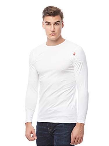 Cottonil Men Long Sleeve -O- Cotton Stretch White