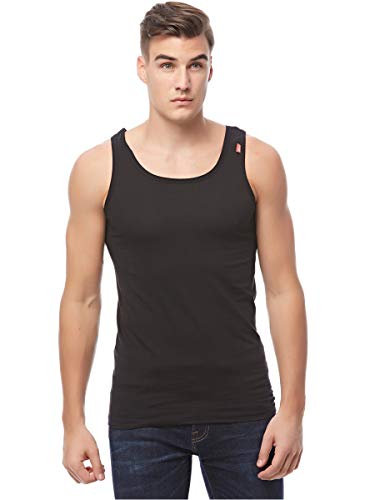 Cottonil Men Sleeveless Cotton Stretch Coloured