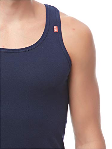 Cottonil Men Sleeveless Cotton Stretch Coloured