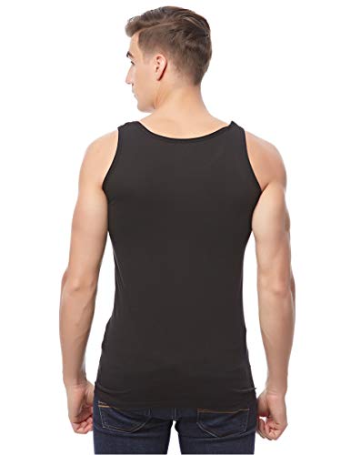 Cottonil Men Sleeveless Cotton Stretch Coloured