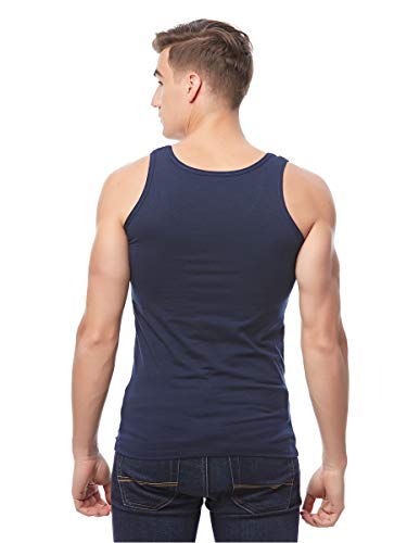 Cottonil Men Sleeveless Cotton Stretch Coloured