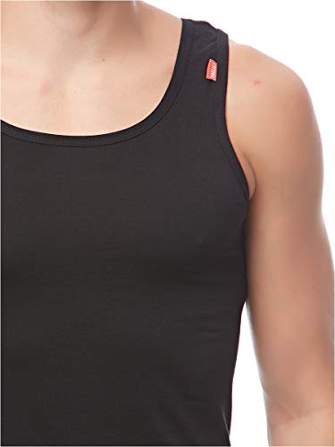 Cottonil Men Sleeveless Cotton Stretch Coloured