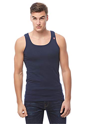 Cottonil Men Sleeveless Cotton Stretch Coloured
