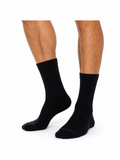 COTTONIL Men's Cotton Cushioned Sole Socks - Black