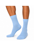 COTTONIL Men's Cotton Cushioned Sole Socks - L.Blue