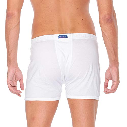 Cottonil Men Half Short Combed White