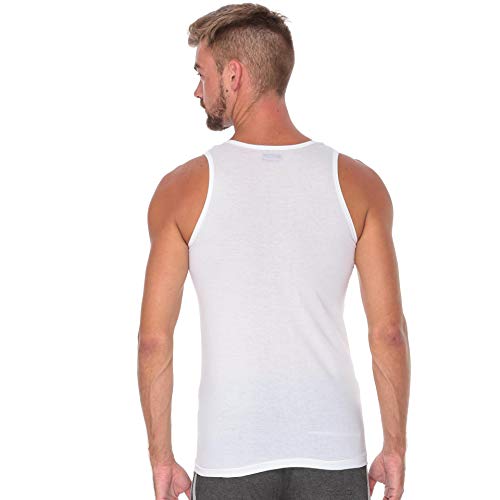 Cottonil Men Sleeveless Com. White